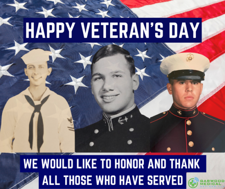 Garwood would like to honor and thank all those who have served and are currently serving for Veteran's Day